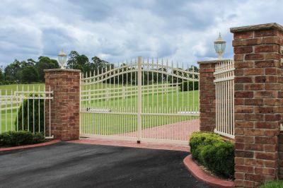 Elegant Iron Driveway Gate